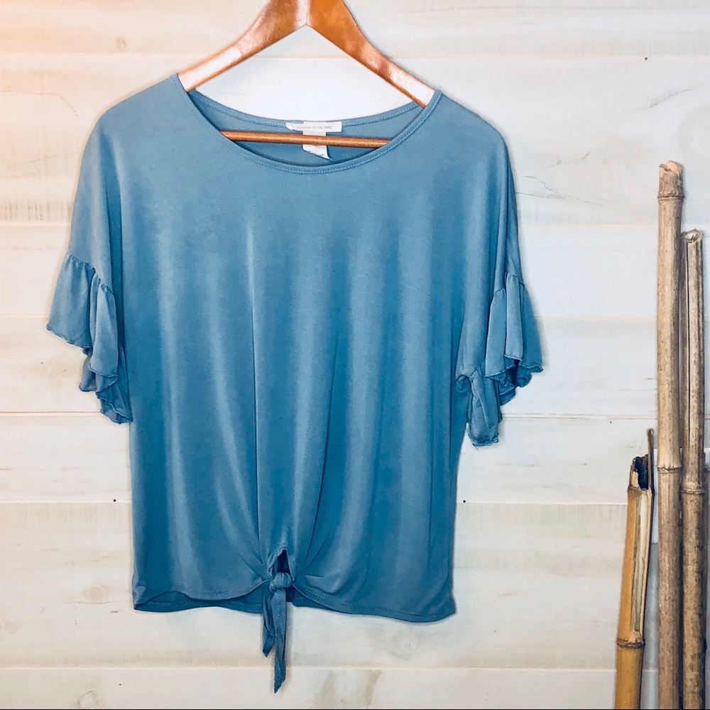 Caution to the Wind Bell Sleeve Tee Size Medium